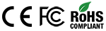 CE FCC RoHs Logo